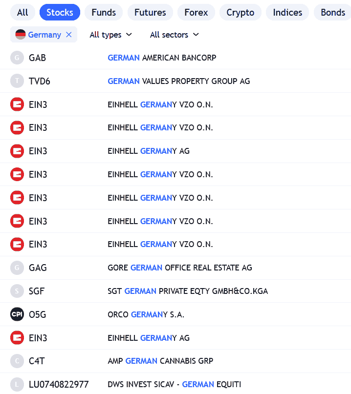 German broker stock trading