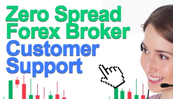 Zero spread forex broker customer support options