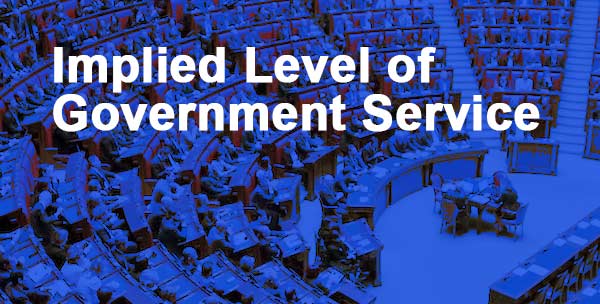Implied Level of Government Service Implied Level of Government Service