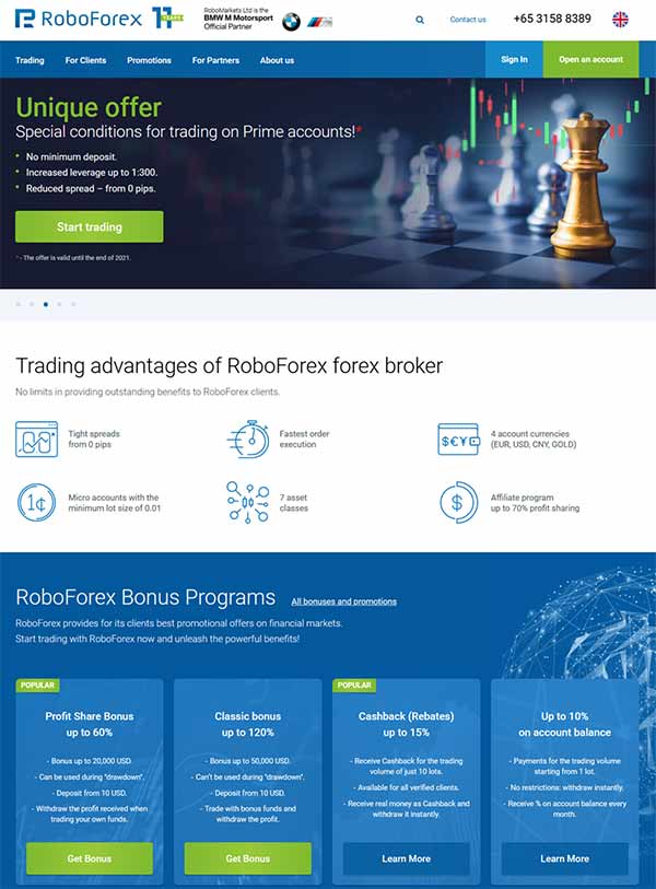 RoboForex PayPal Broker Screenshot